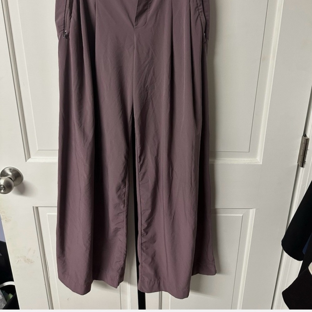 Athleta Brooklyn Heights Wide Leg Pants in Mauve